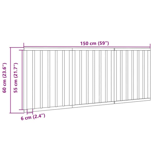 Hundgrind hopfällbar 3 paneler 150 cm poppelträ