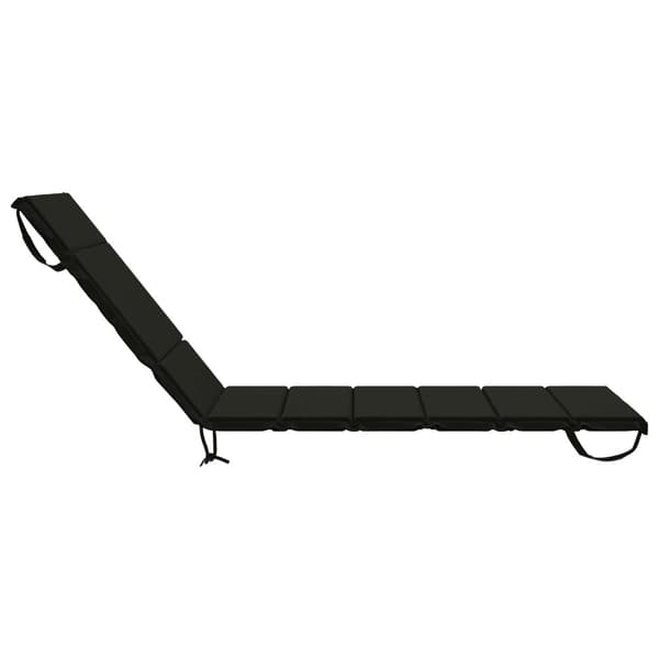 Solstol Kudde GEMERT 100% Polyester Svart 200 x 80 x 3 cm