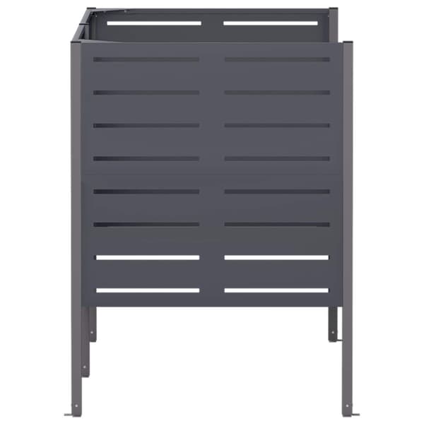 Soptunneskärm 167 x 85 x 113 cm Stål Antracit