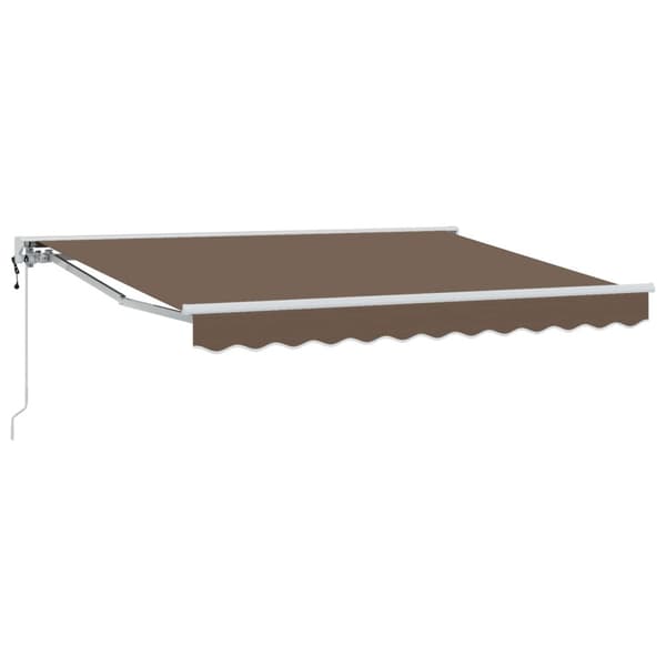 Utdragbar markis Taupe 4 x 2 m Polyester och aluminium