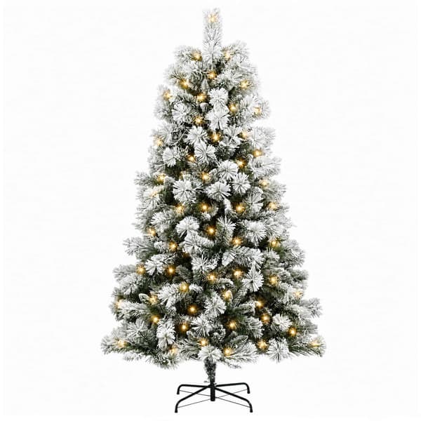 Plast Hingad Julgran 210 cm 300 LED-lampor Varmvit