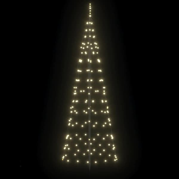 LED Julgran 250 cm 390 LED-lampor Varmvit Stål Varmvit
