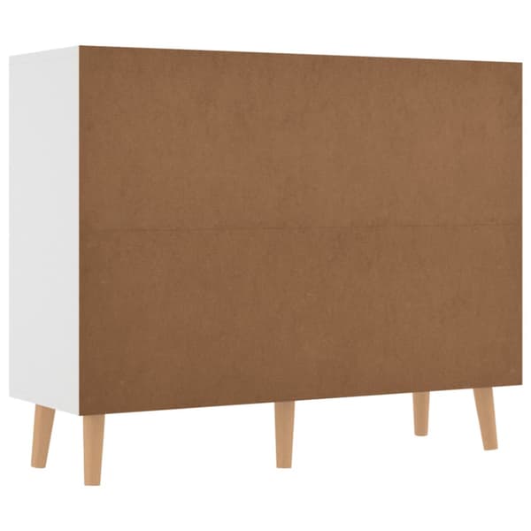 Skänk vit 90x30x72 cm konstruerat trä