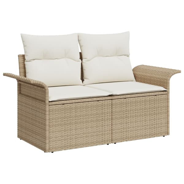 Trädgårdsoffset 10 st Beige konstrotting