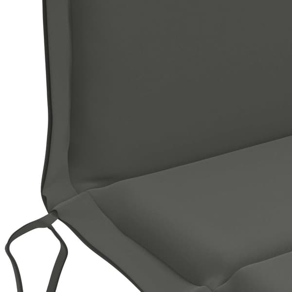 Stolsdyna med låg rygg GEMERT 6 st 100% Polyester Antracit