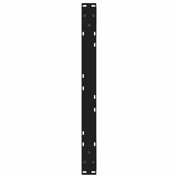 Soffbordsben 2 st svarta 70x(42-43,3) cm stål