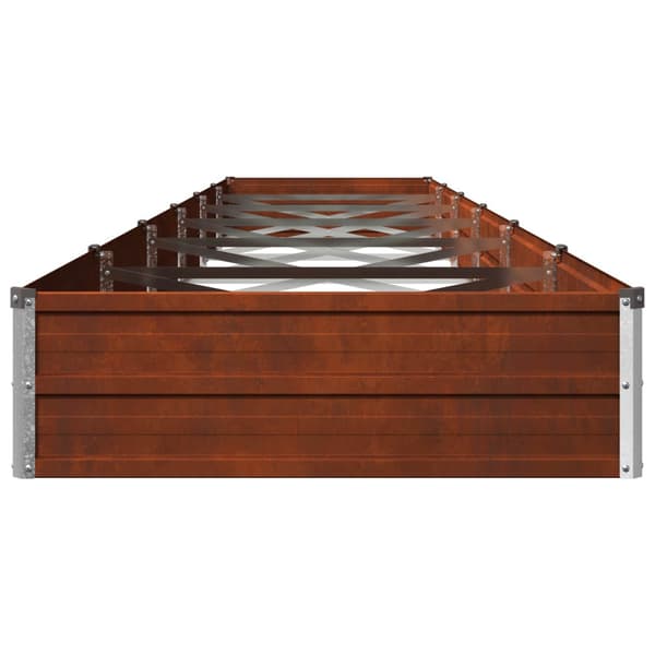 Höjd Trädgårdsbädd Rostig 480 x 80 x 24 cm corton