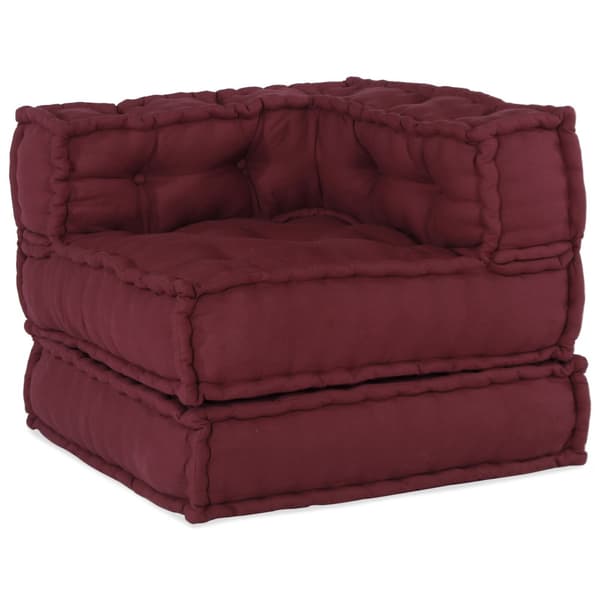 Modulsofa enhet 2 pcs Bordeaux 140 x 70 x 56 cm Tyg