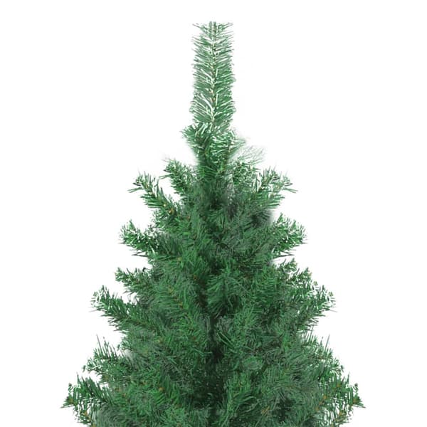 Julgran med dekorativa strängljus Grön 400 cm PVC