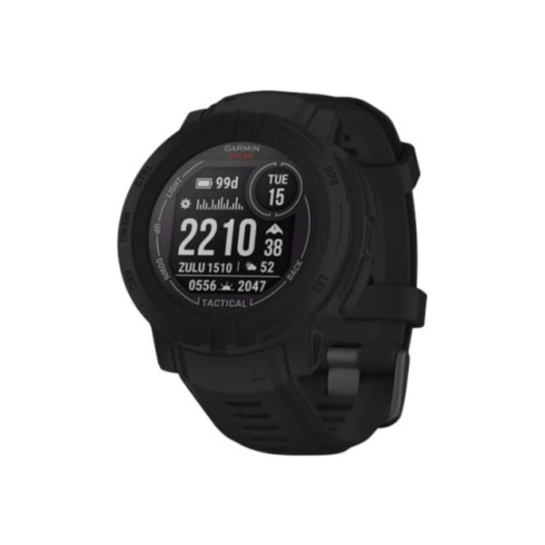 Garmin Instinct 2 Solar Tactical Edition - svart - sportklocka med band - 32 MB