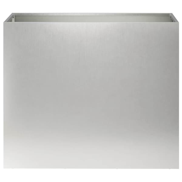 Trädgårdsplanterare Silver 60 x 30 x 40 cm Rostfritt stål
