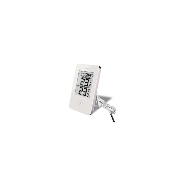 Termometer TF inne/ute digital + klocka