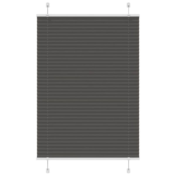 Plisserad persienn svart 90x100 cm tyg bredd 89,4 cm polyester