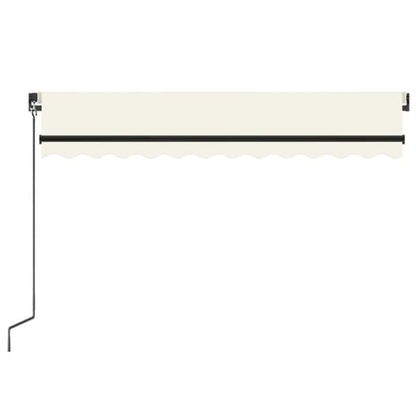 Markis manuellt infällbar 350x250 cm gräddvit
