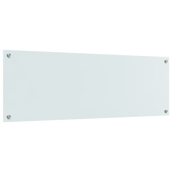 Köksskydd Vit 120 x 40 cm härdat glas
