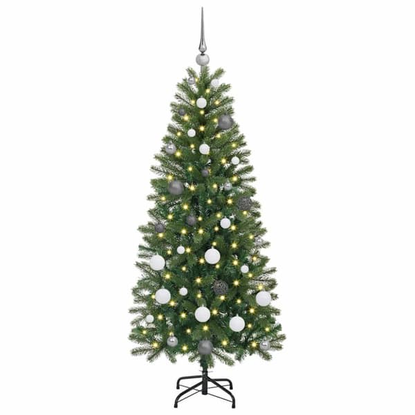 Konstgjord julgran Grön 150 cm PE och PVC