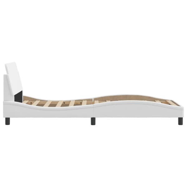 Bed Frame "Dover" White 80x200 cm Faux Leather