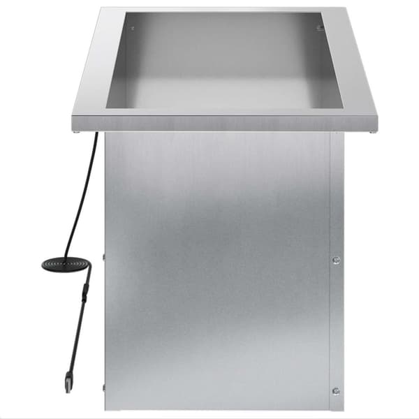 Odlingslåda med LED Silver 30 x 60 x 30 cm Galvaniserat stål