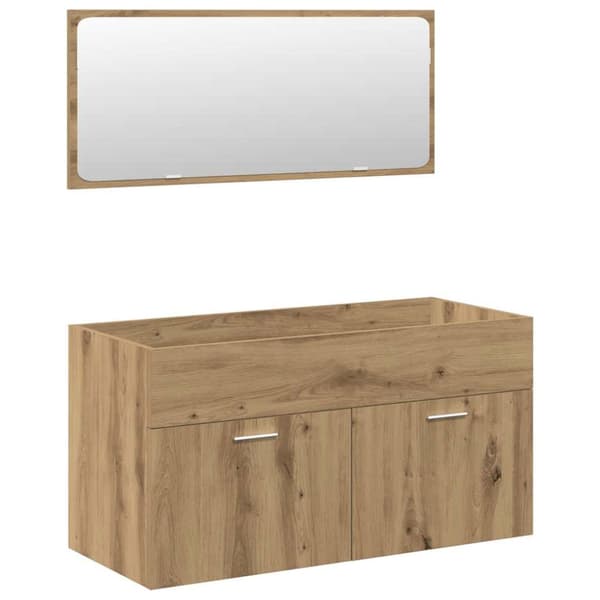 Badrumsmöbler set 4 delar artisan ek konstruerat trä