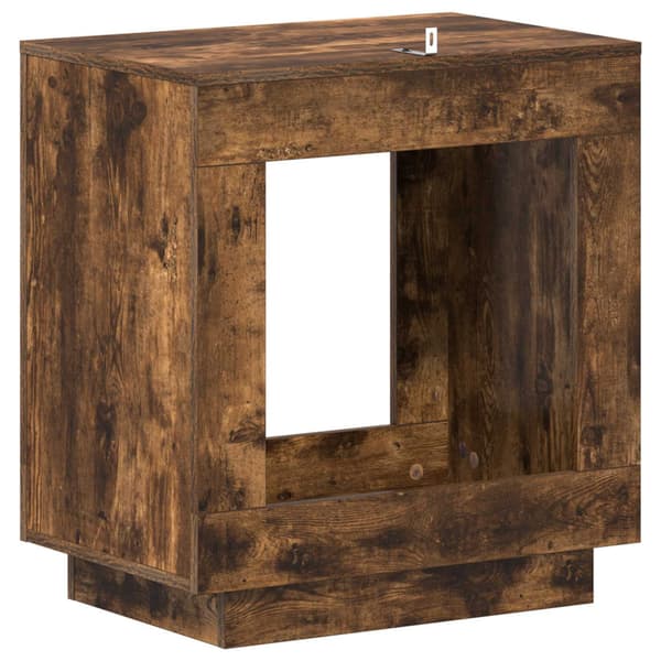 Sidobord Rökt ek 60 x 40 x 65 cm Konstruerat trä