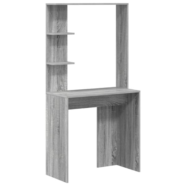 Skrivbord 2 pcs Grå Sonoma
