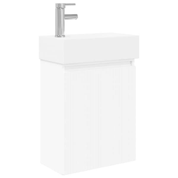 Badrumsspegel med kran Vit 45,5 x 22,5 x 84 cm