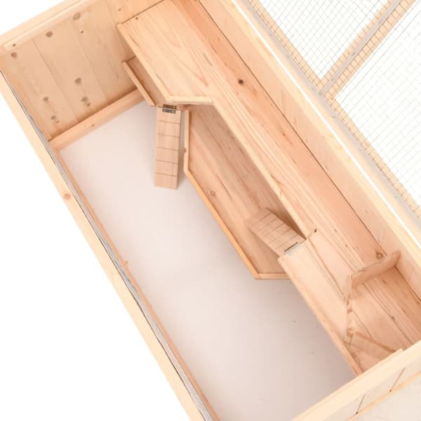 Hamsterbur 104x52x54 cm massivt trä gran