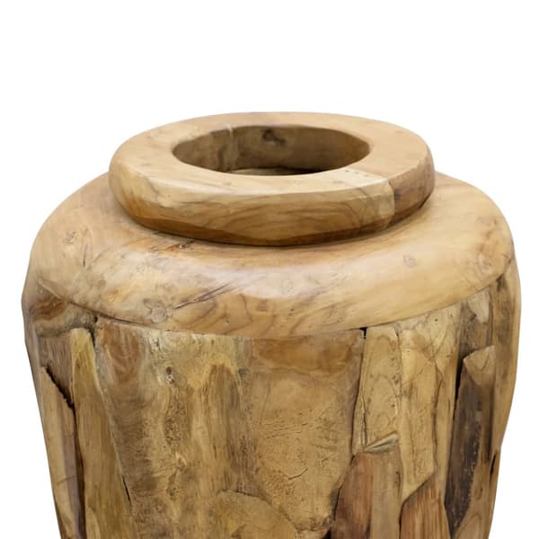Dekorativ vas 40x100 cm massiv teak