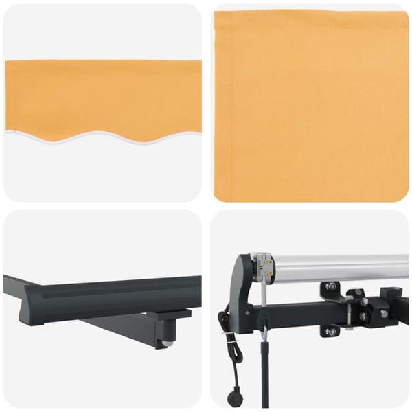 Markis tyg Sand 450 × 300 cm Polyester