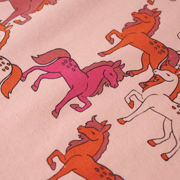 Pyjamas med långa ärmar för barn ljusrosa 92