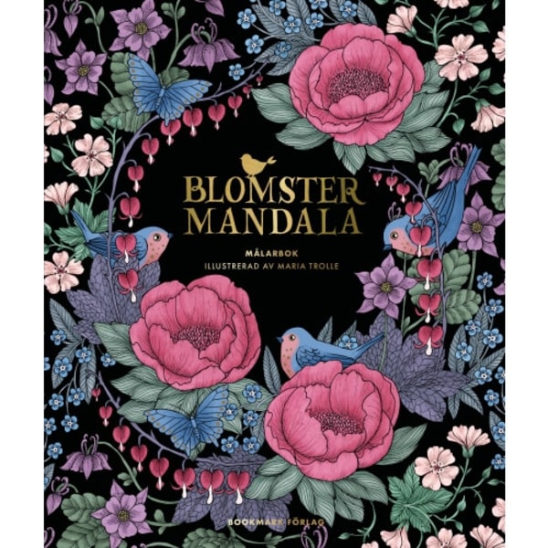 Blomstermandala : målarbok (bok, kartonnage)