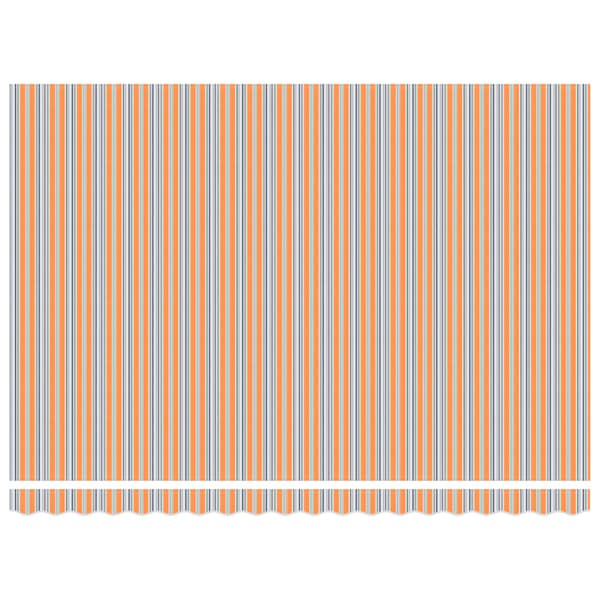 Utfällbar markis Flerfärgsdesign 450 × 300 cm