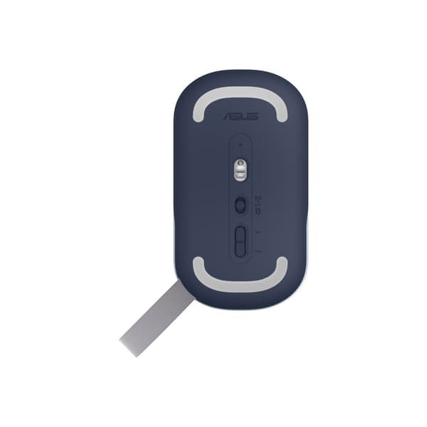 ASUS MD100 - mus - 2.4 GHz, Bluetooth 5.0 LE - mild blå