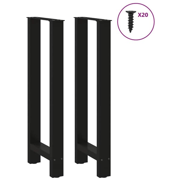 Barbordsben svarta 2 st 40x(100-101) cm stål