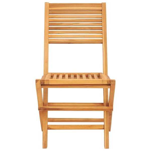Hopfällbara trädgårdsstolar 2 st 47x62x90 cm massiv teak