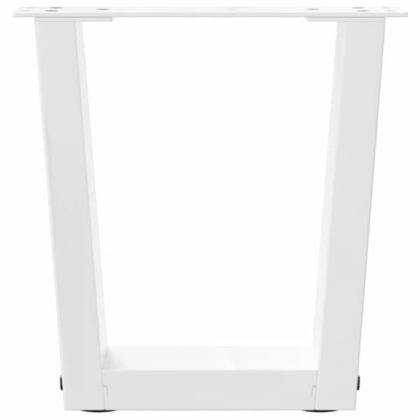 Soffbordsben V-formade 2 st vita 40x(30-31,3) cm stål