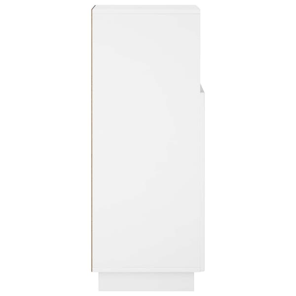 Badrumsskåp Vit högglans 36,5 x 38 x 95 cm Konstruerat trä