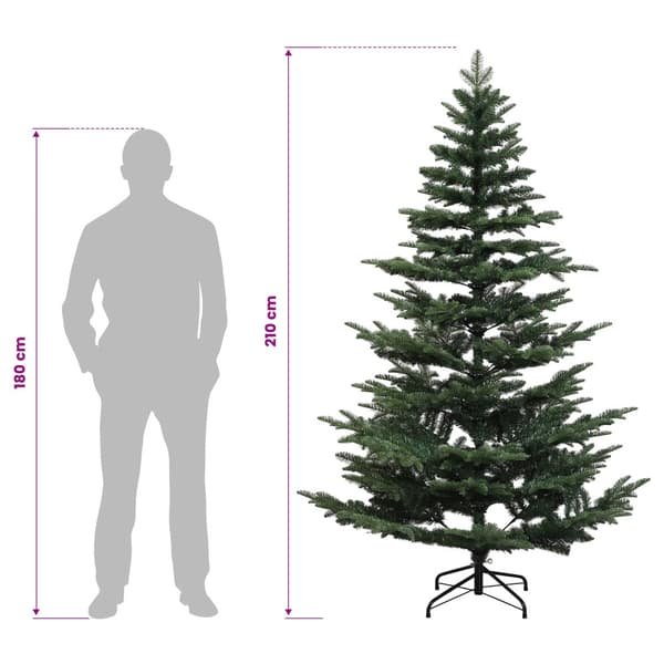Plast Hingad Julgran 210 cm 300 LED-lampor Varmvit PE & PVC