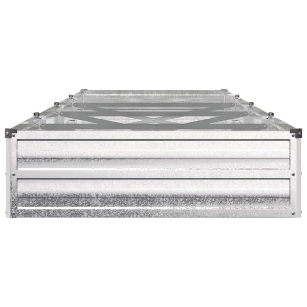 Höjd Trädgårdsbädd Silver 320 x 80 x 24 cm galvaniserad