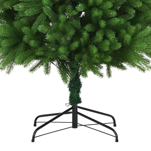 Julgran med LED-belysning Grön 240 cm PE