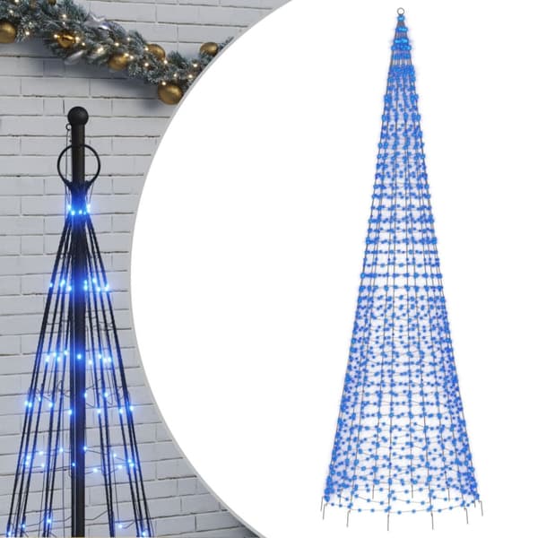 LED julgran 1534 LEDs blå 500 cm