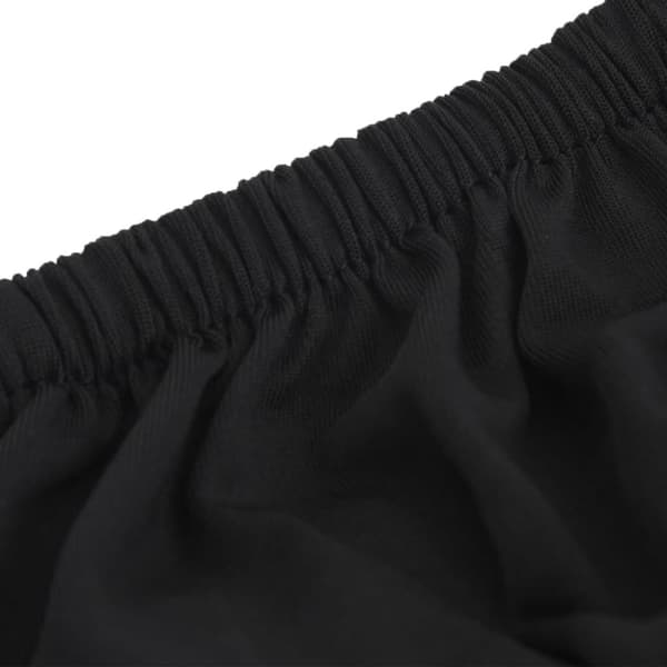 Sofföverdrag 4-sits med stretch svart polyesterjersey