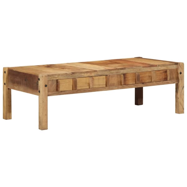 Kaffeebord med låda Brun 110 x 54 x 35 cm Solid återvunnen trä