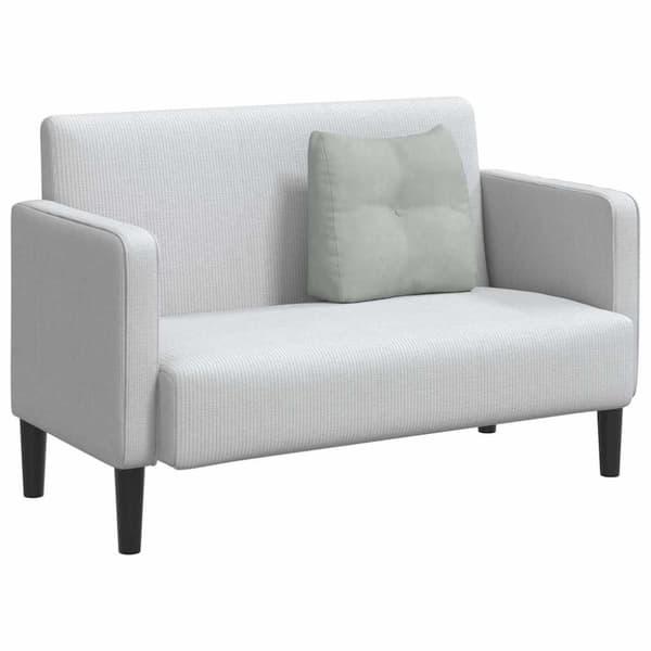 Ryggkudde Ljusgrå 45 x 24 x 50 cm Sammet
