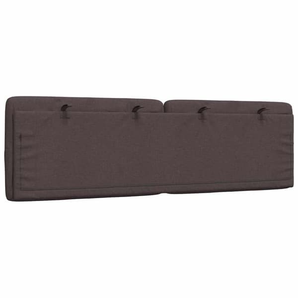 Headboard Cushion Dark Brown 160 cm Fabric