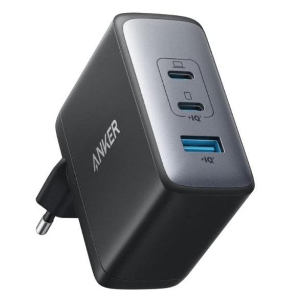 Anker 736 (Nano II) strömadapter - USB, 2 x USB-C - 100 Watt Svart