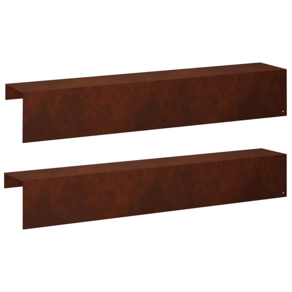 Topprofil för rabattkant 2 st 100 x 20 x 15 cm