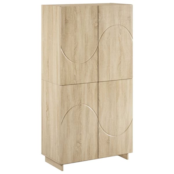 Högskåp Sonoma-ek 79x41x151 cm Konstruerat trä
