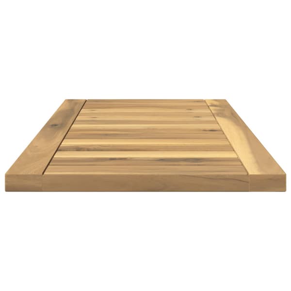 Bordsskiva 60,5 x 30 x 2 cm Rektangulär Massivt Akaciaträ Vit