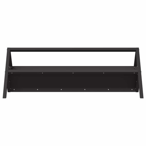 Fodertrog för boskap Svart 111 x 76 x 38 cm Kallvalsat Stål